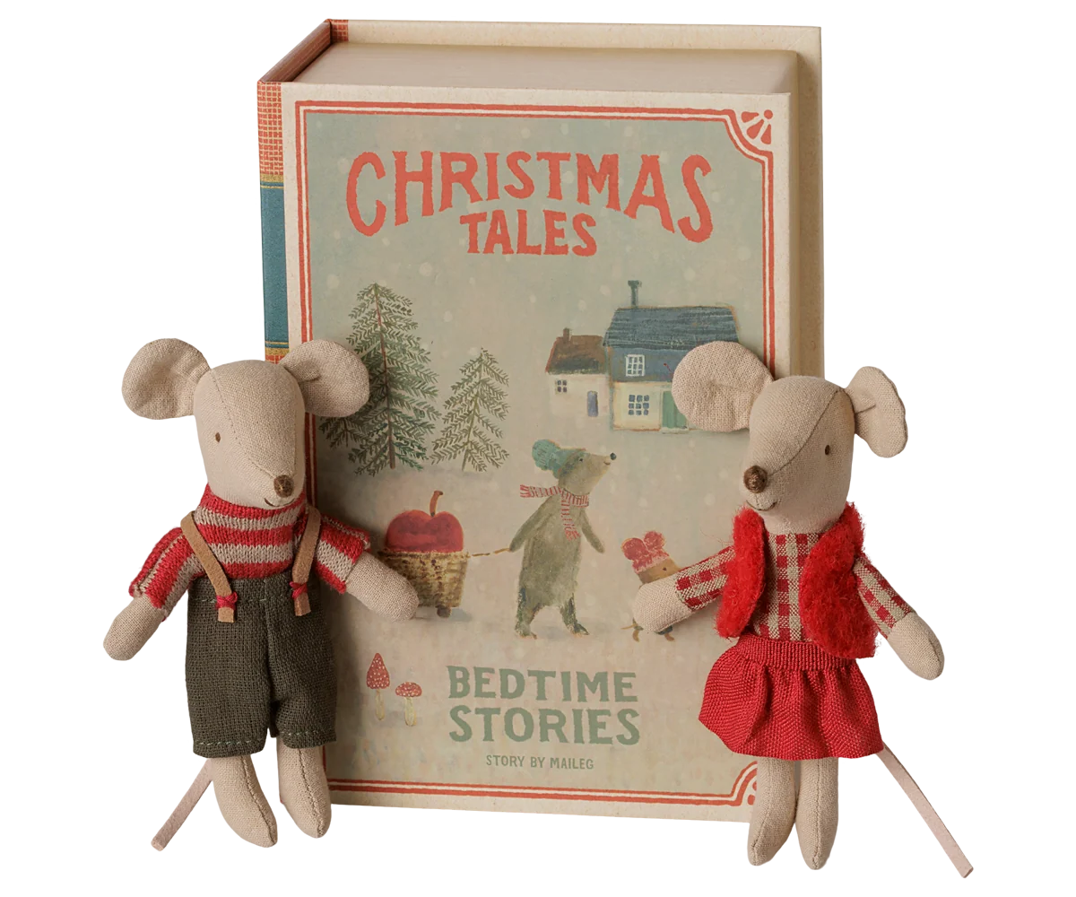Christmas Tales Twin Mice in Bedtime Stories Book