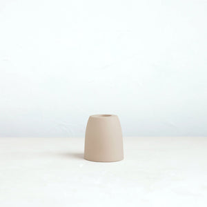 Petite Ceramic Taper Holder (Sand)