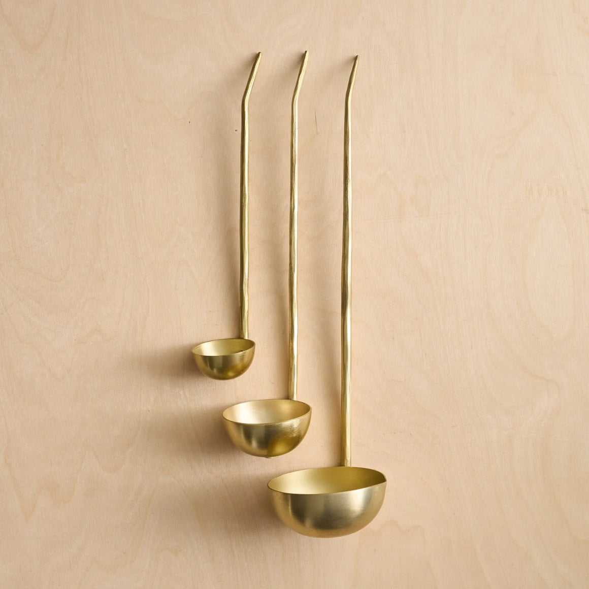 Set/3 Brass Ladles