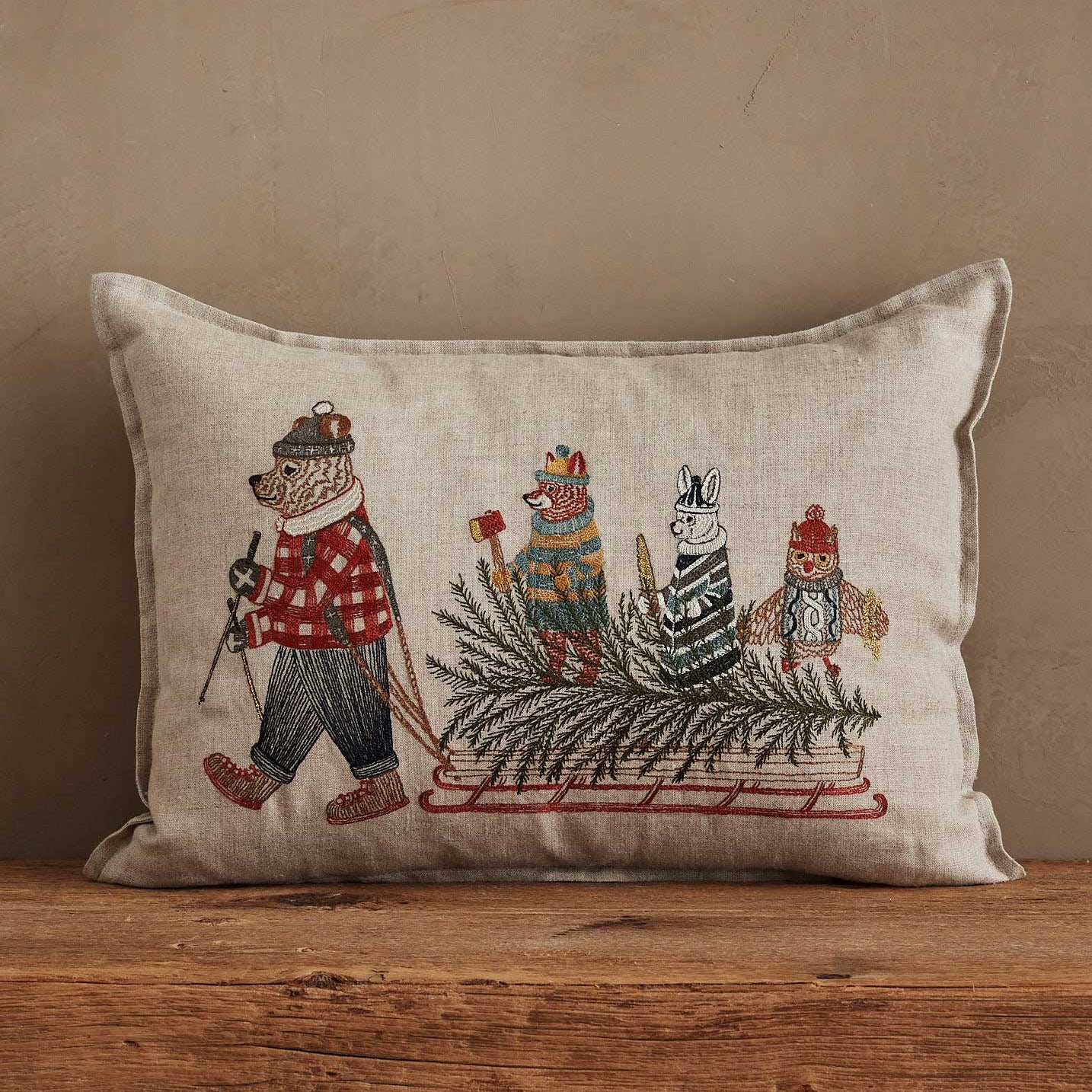 Christmas Sled Pillow