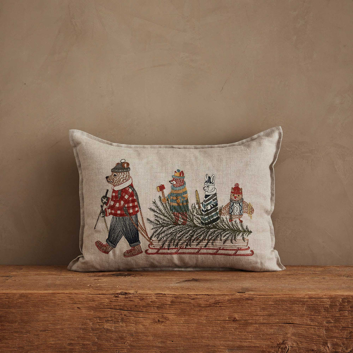 Christmas Sled Pillow