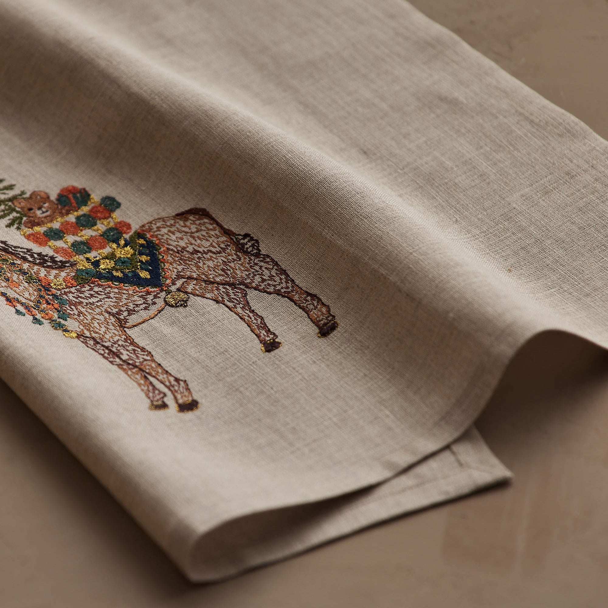 Christmas Donkey Tea Towel