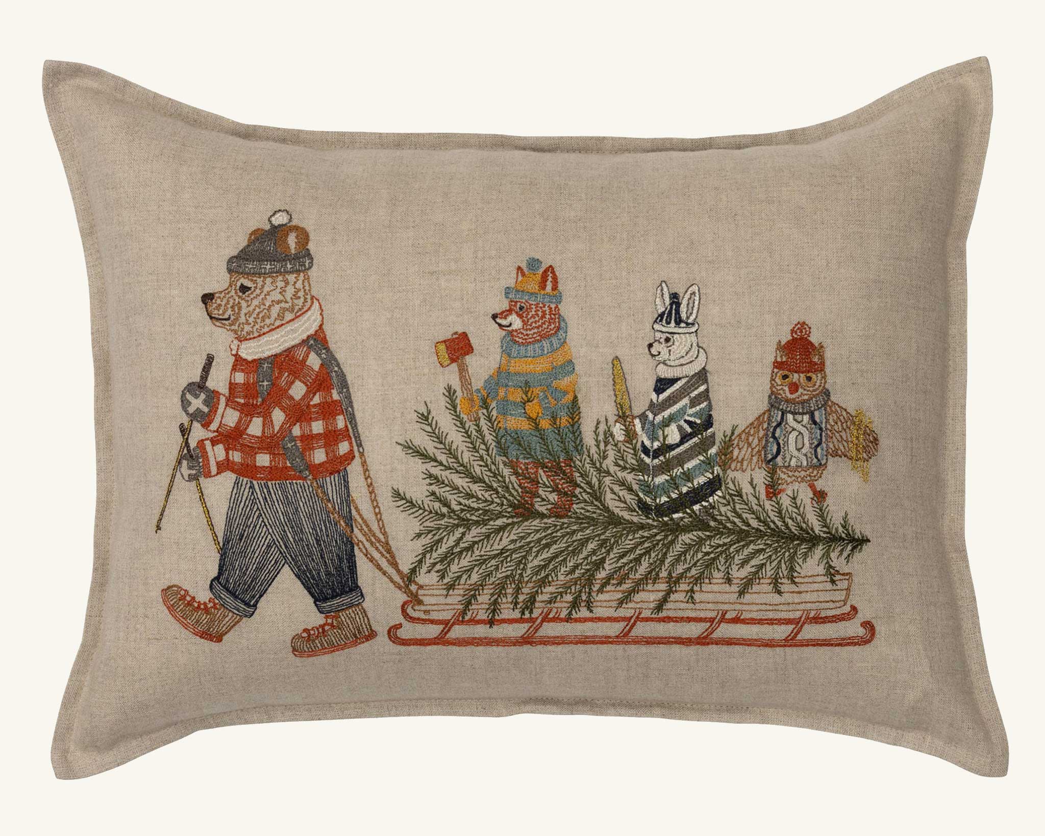 Christmas Sled Pillow