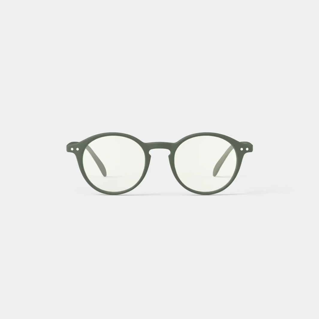 #D Reading Glasses - Kaki Green