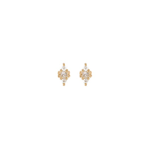 Linear Diamond Trio Studs