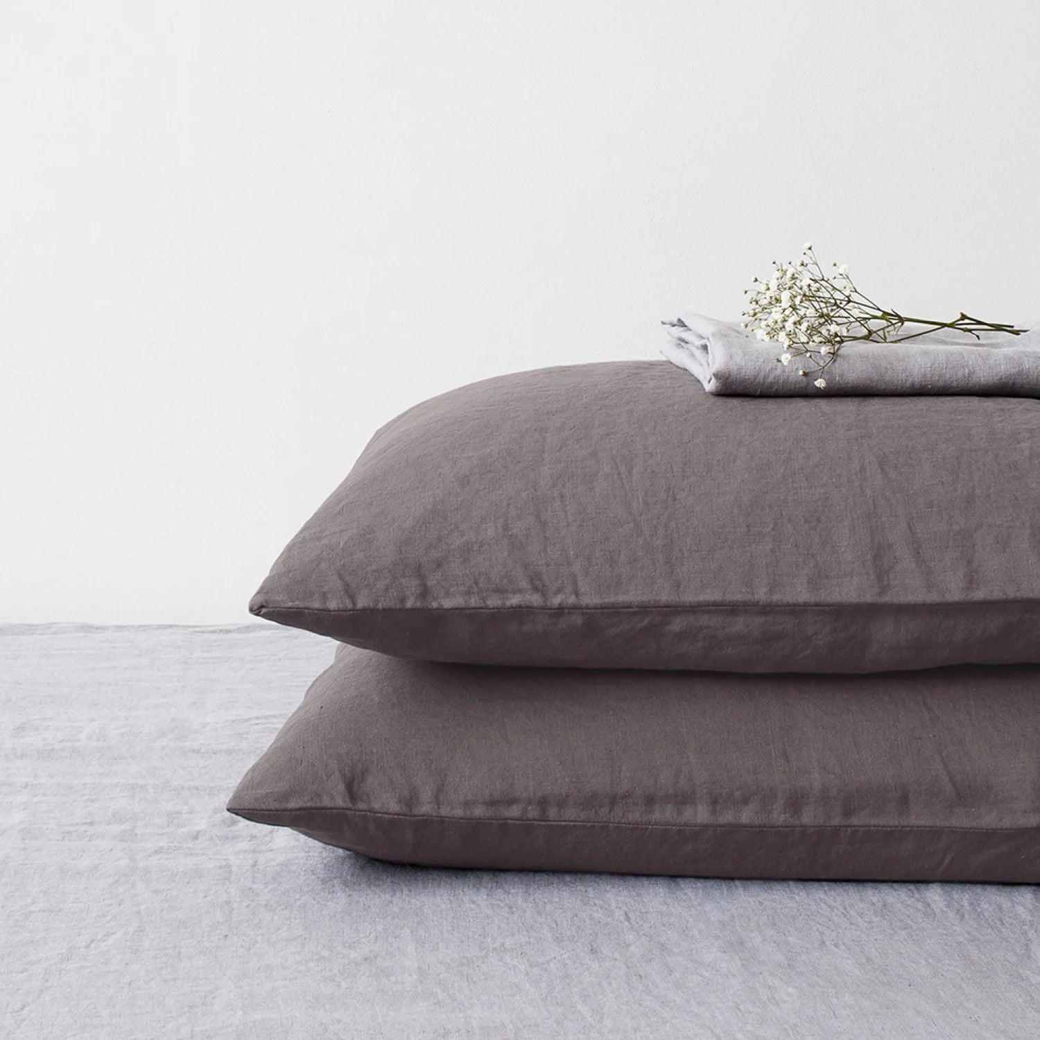 Linen Tales Pillowcase - Dark Grey