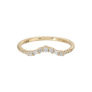 14K Etude Arch Diamond Ring