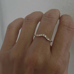 14K Etude Arch Diamond Ring