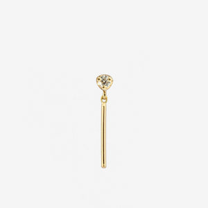 Gold Diamond Wisp Stud - SINGLE