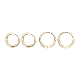 9k Chunky Round Hoops