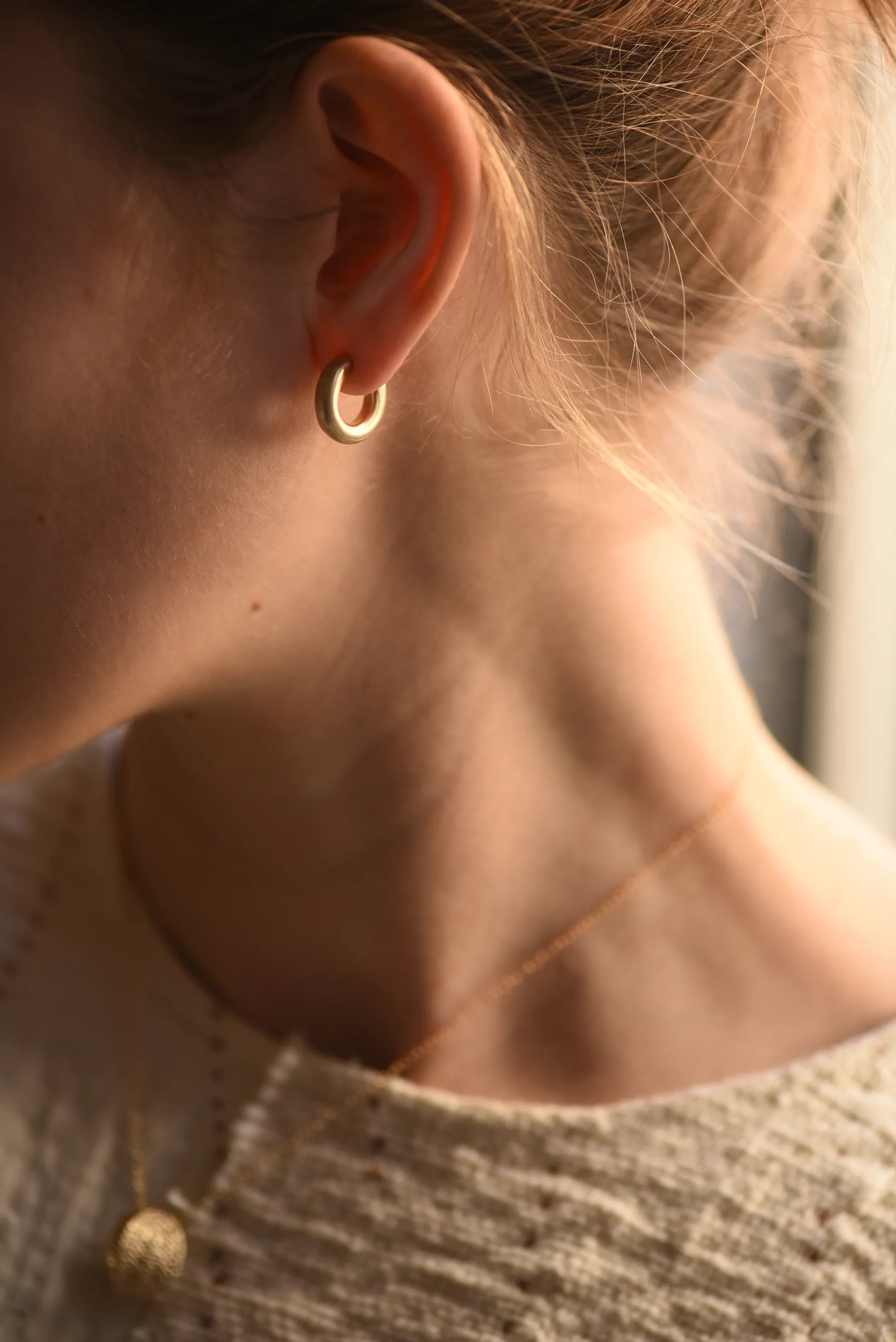 Chunky Brass Hoops