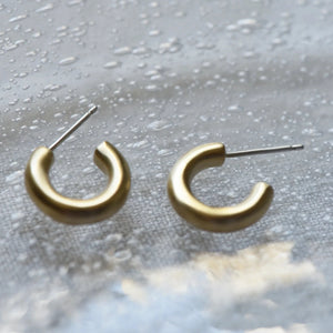 Chunky Brass Hoops