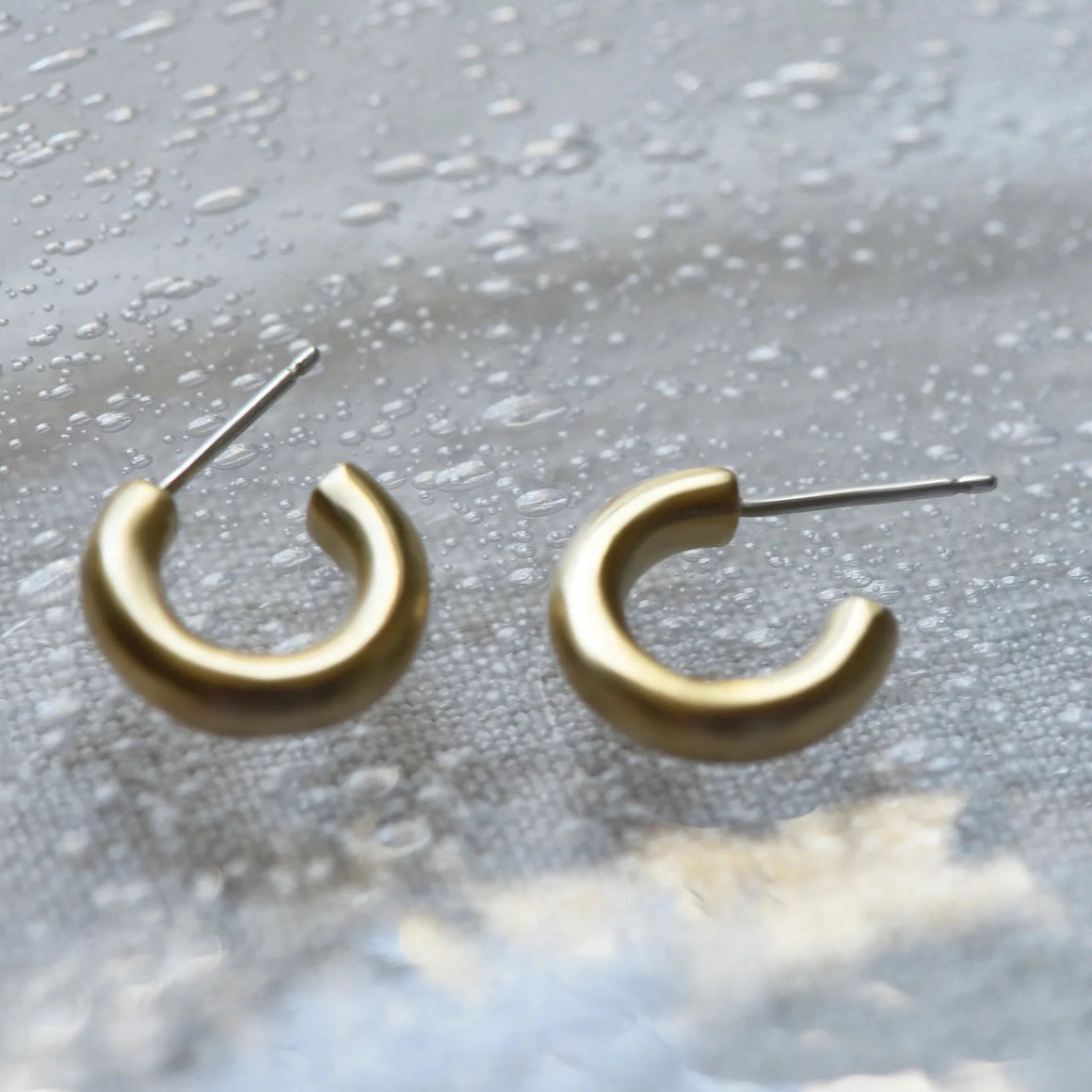 Chunky Brass Hoops