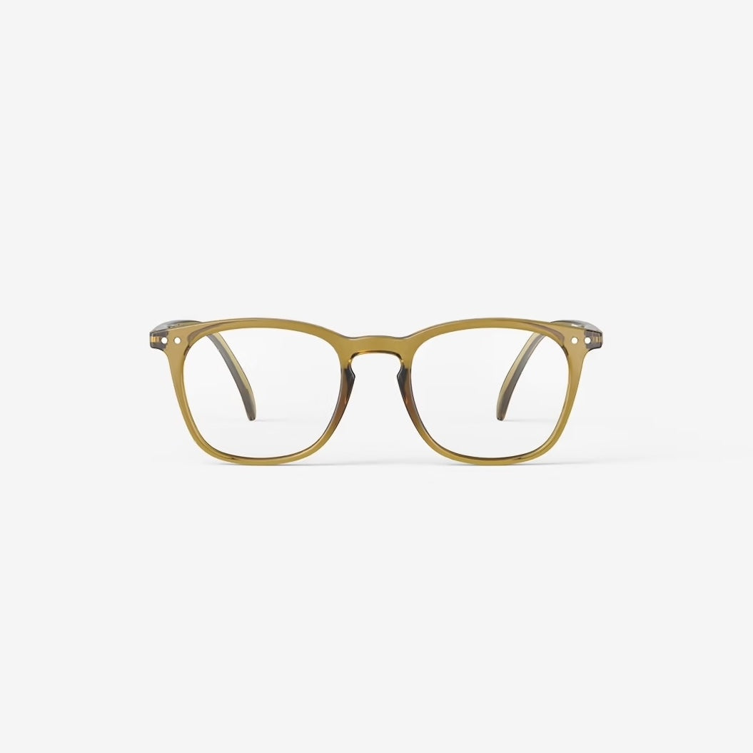 #E Reading Glasses - Golden Green