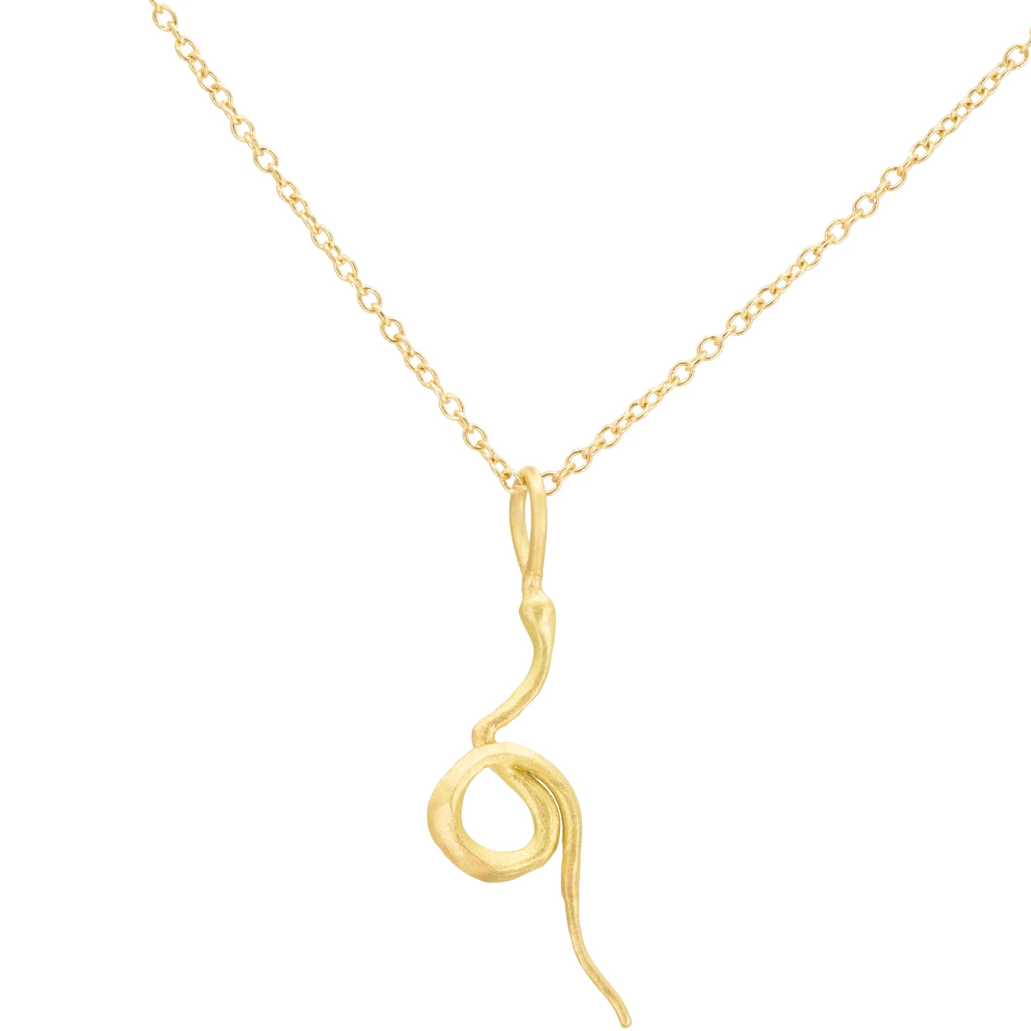 14k Small Serpent Necklace