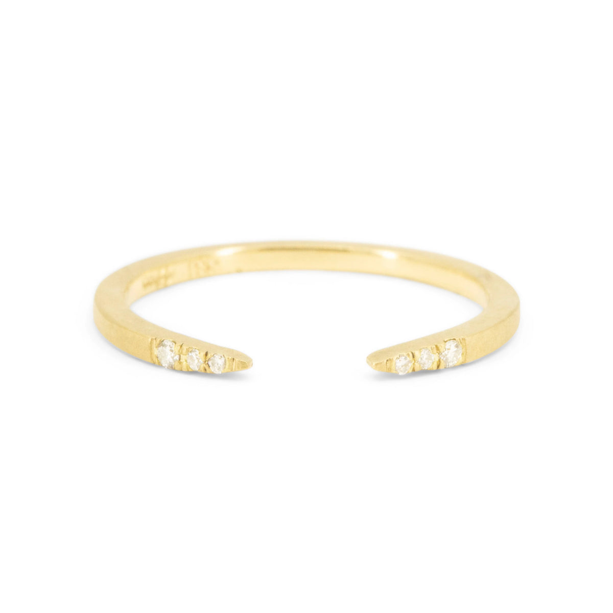 Petite Diamond Horseshoe Band
