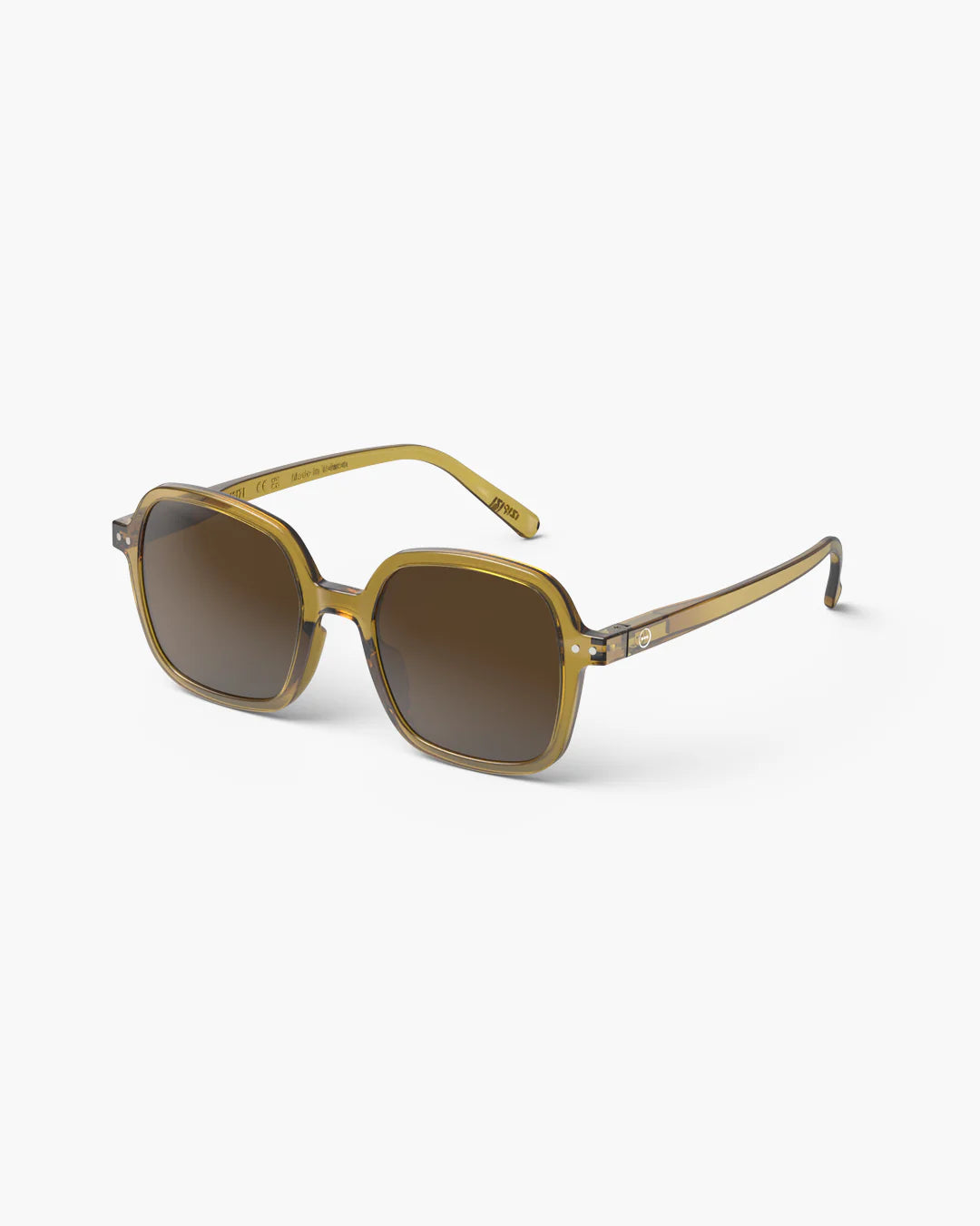#OFFICE Sunglasses - Golden Green (Brown Lenses)