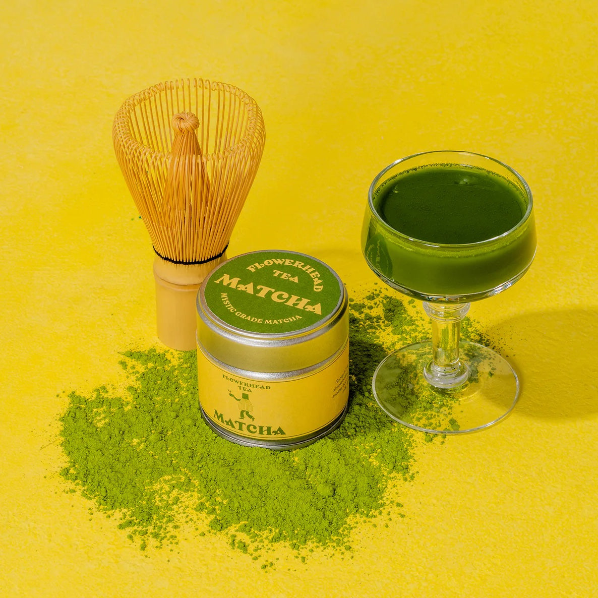 Flowerhead Matcha Tea