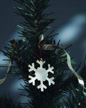 Silver Snowflake Ornament