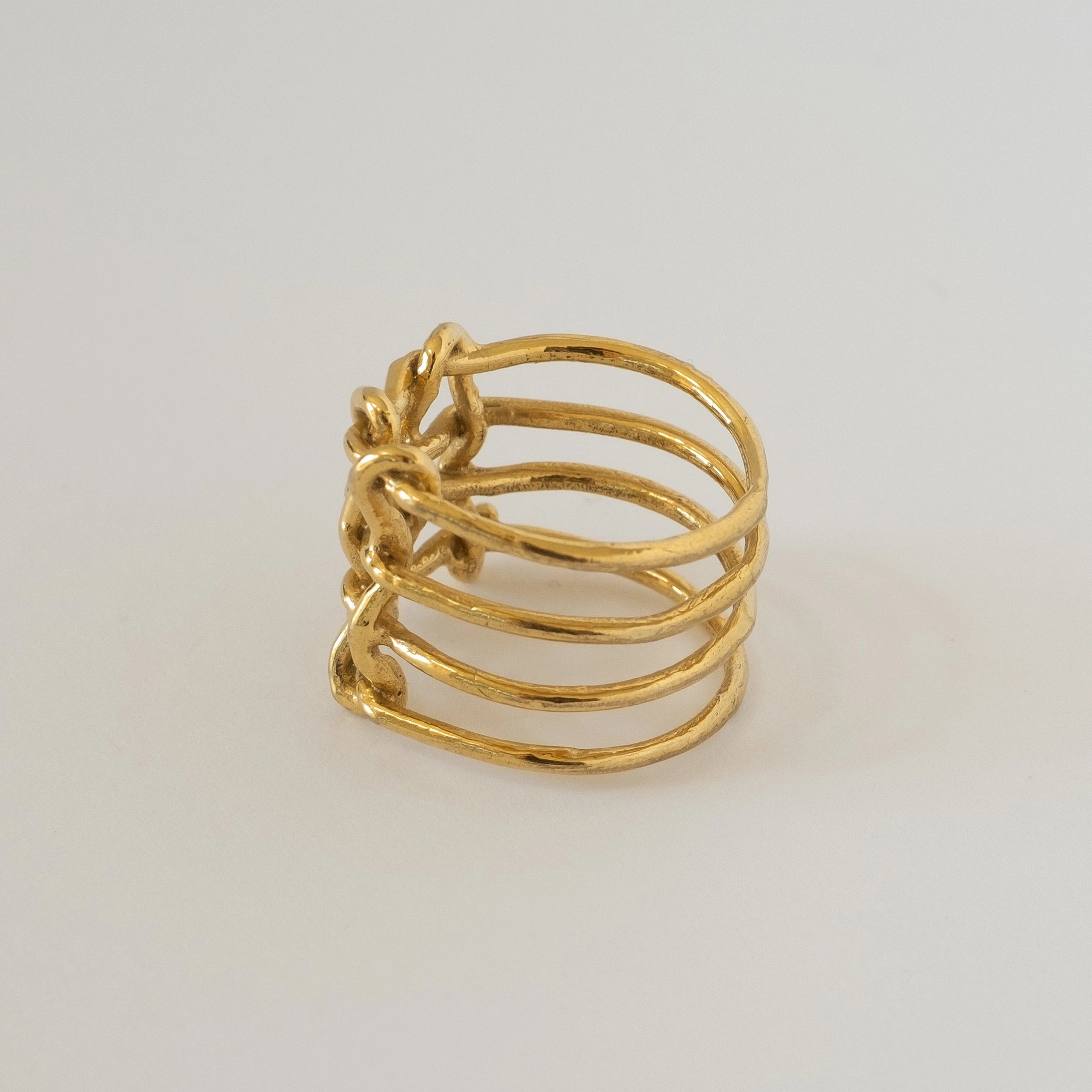 Gold Basketweave Ring