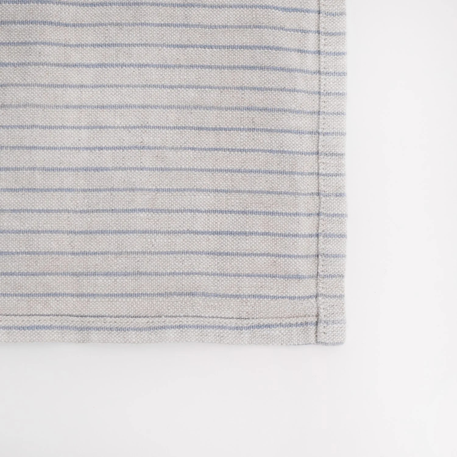 Linen Napkins Set/2 Grey Pinstripe