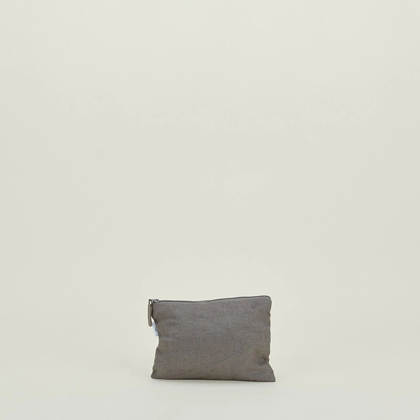 Simple Linen Pouch - Grey