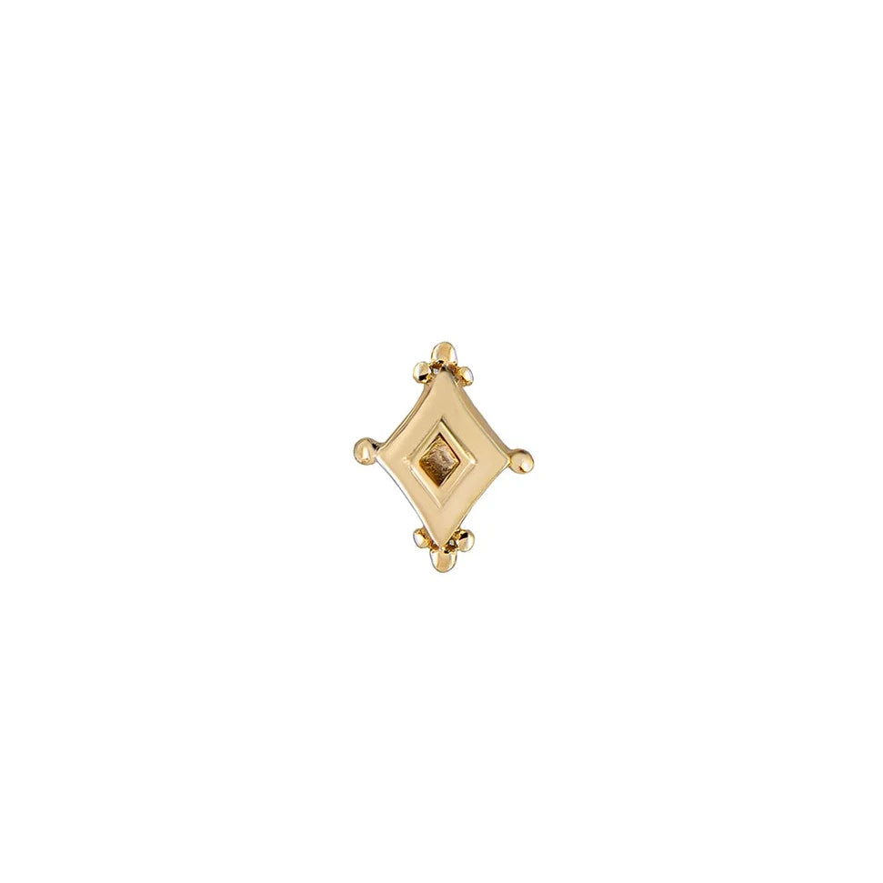 Dala Bold Diamond-Shaped Stud - SINGLE