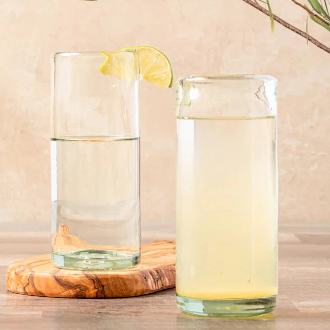 Recycled  Tall  Glass Tumbler - Clear