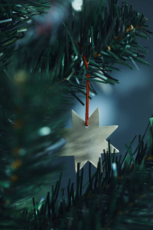 Silver Eight-Point Star Ornament