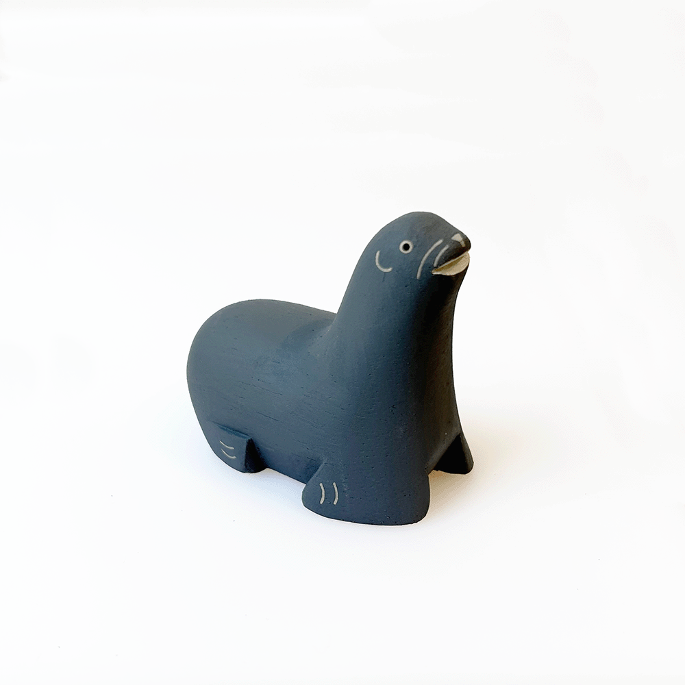 Tiny Wooden Sea Lion