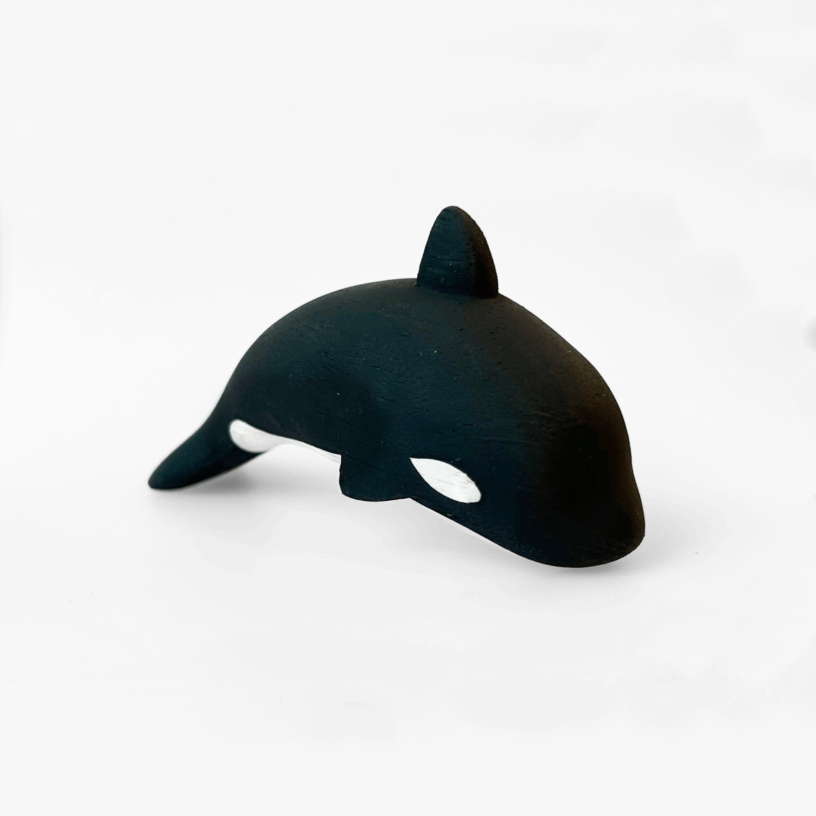 Tiny Wooden Orca Whale