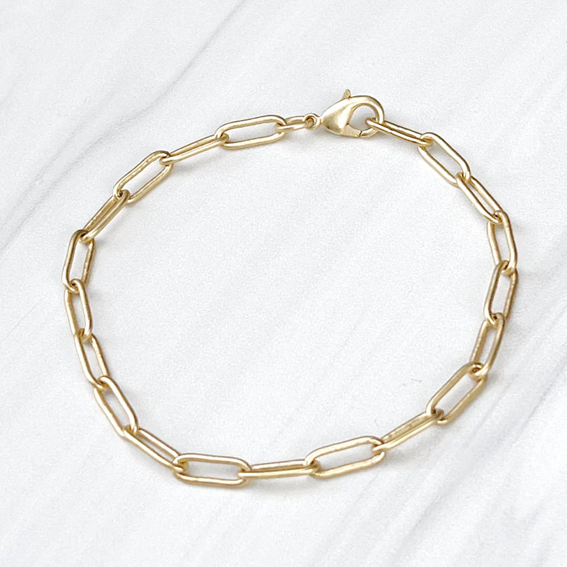 Satin Paperclip Bracelet