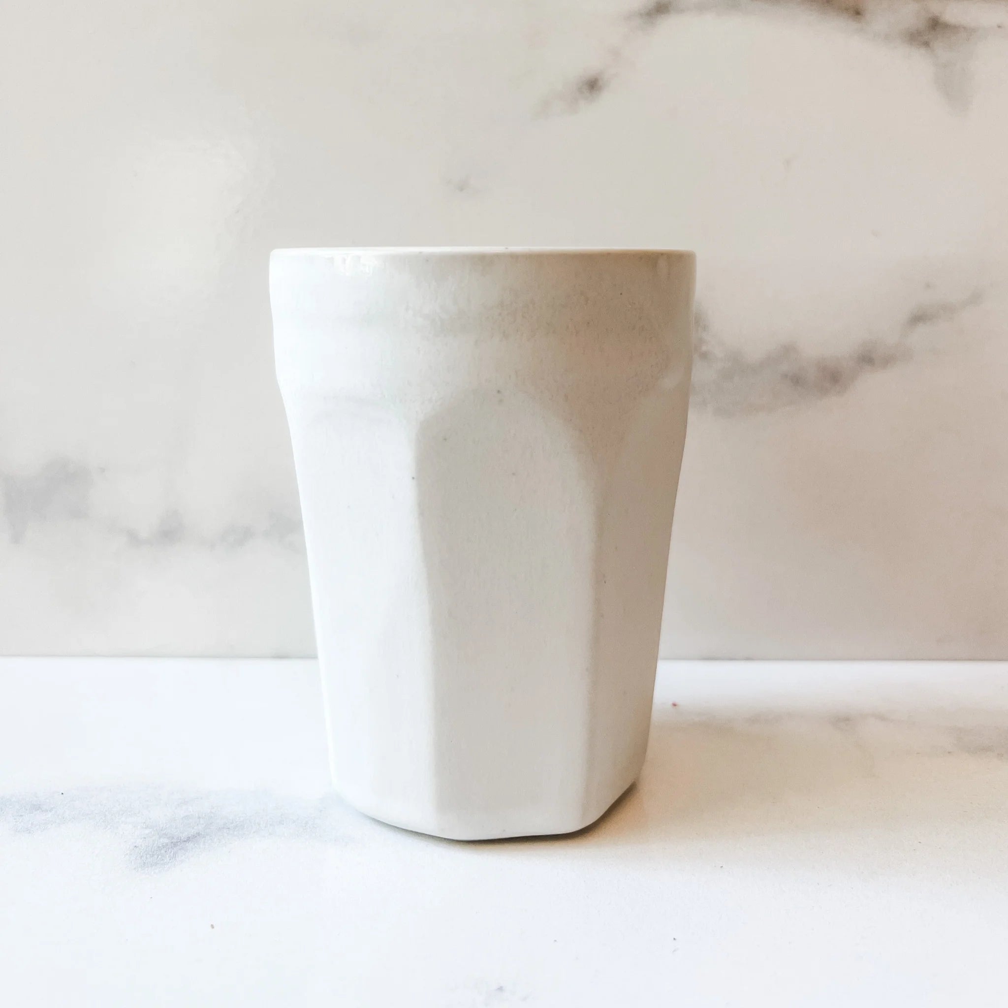 Fluted Tumbler Tall  - Piedra Blanca