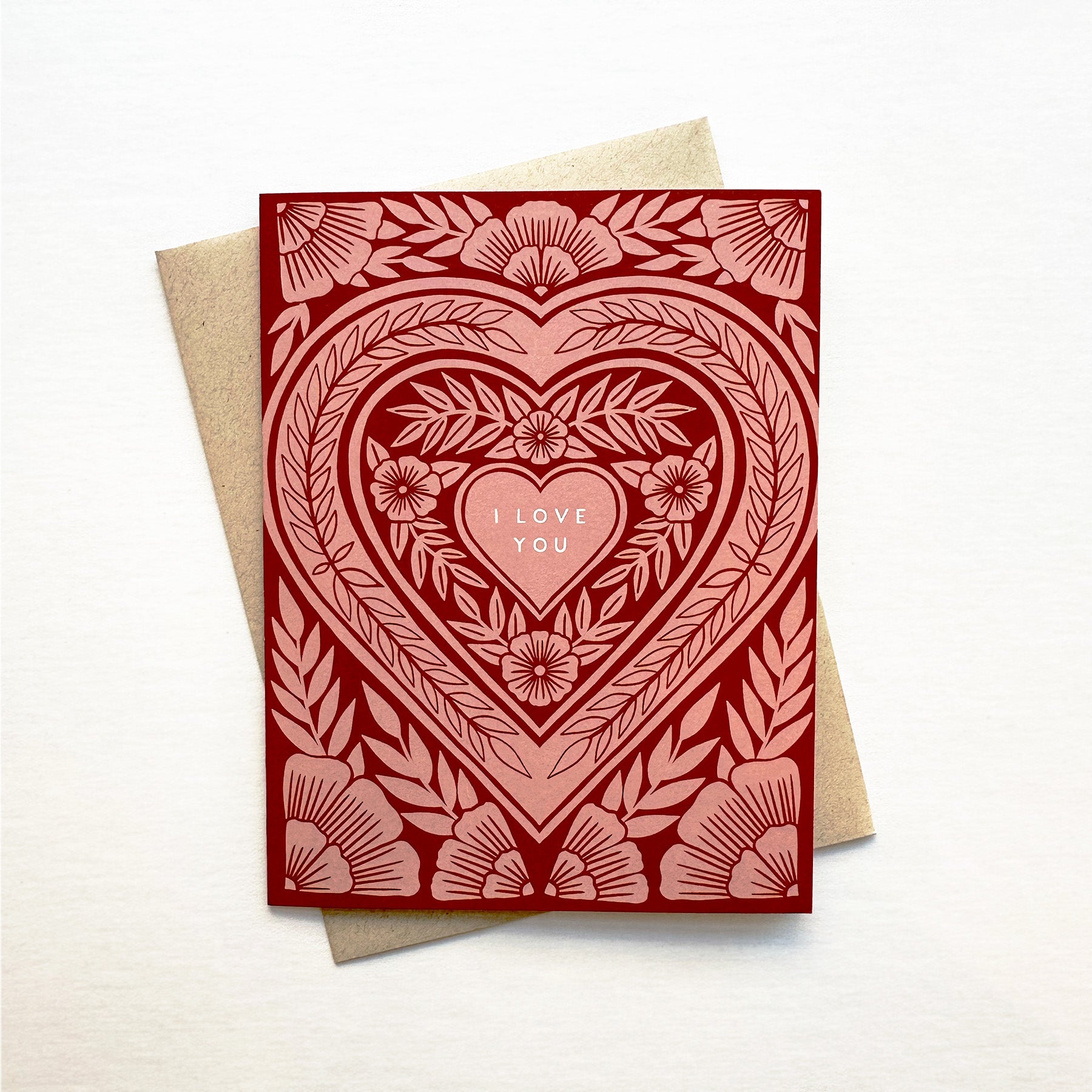 I Love You Heart Card