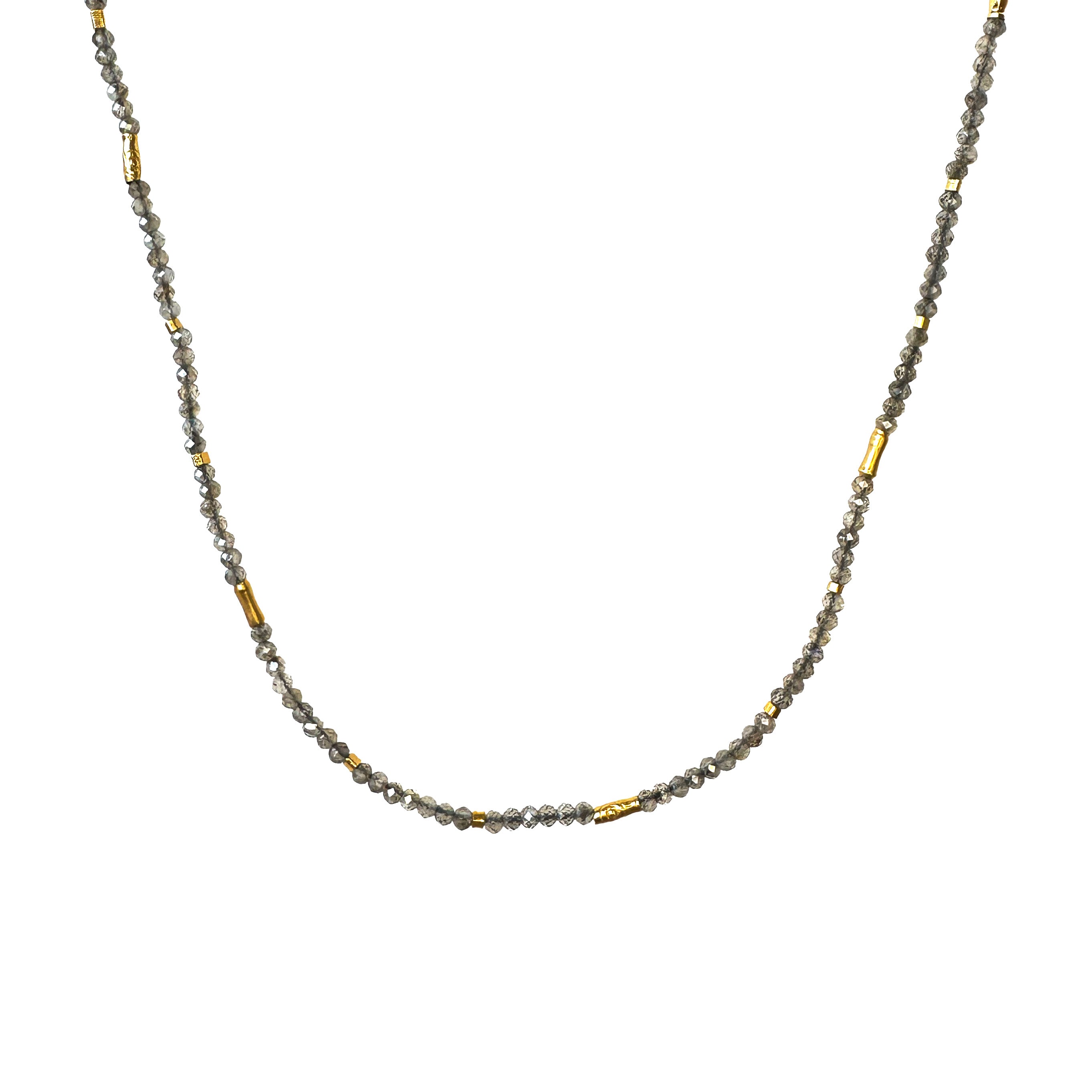 19"  Necklace - Mystic Labradorite + Vermeil