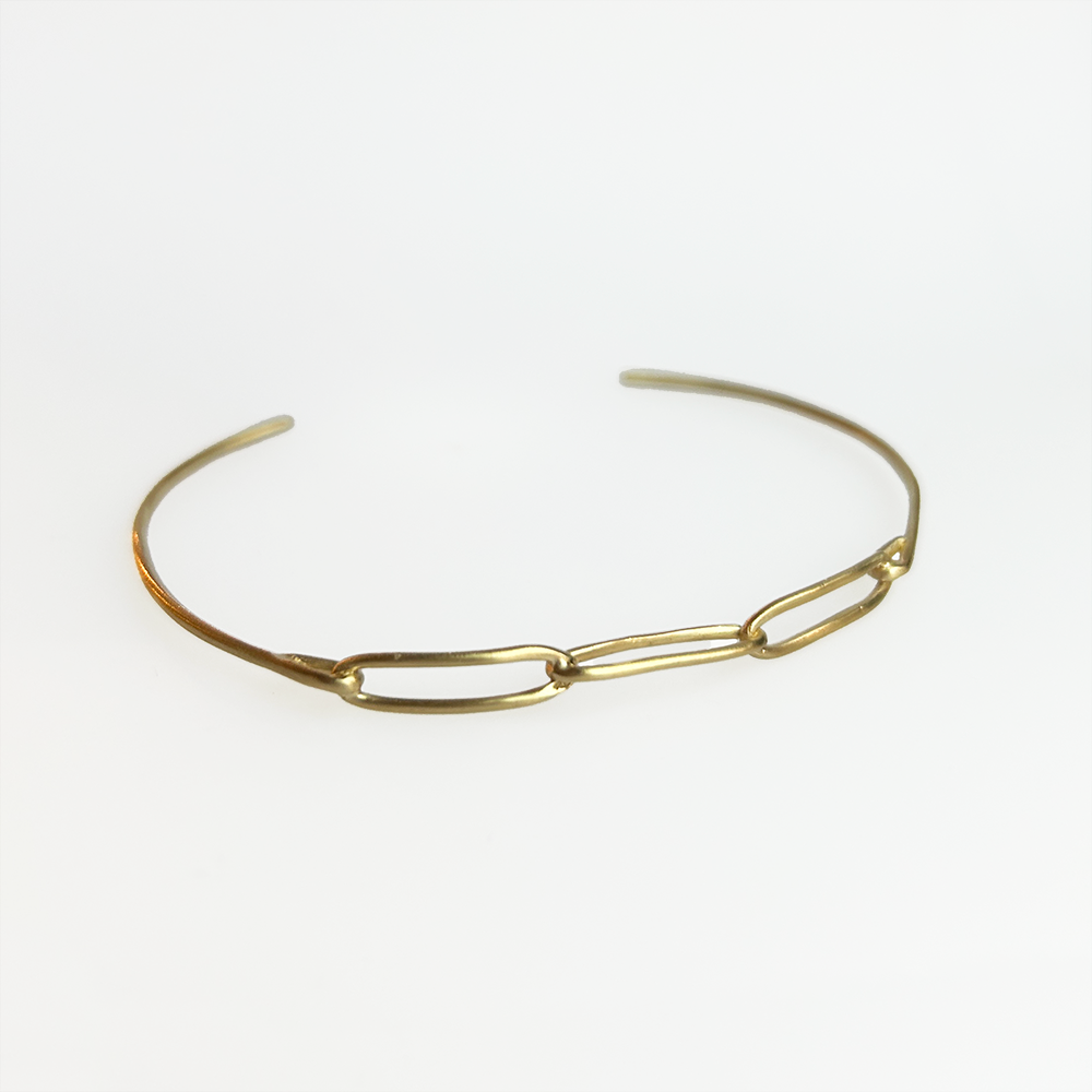 Brass Chain Link Cuff