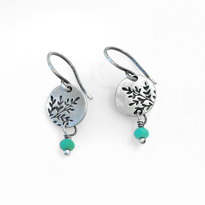 Mini Sprout Chrysoprase Earrings