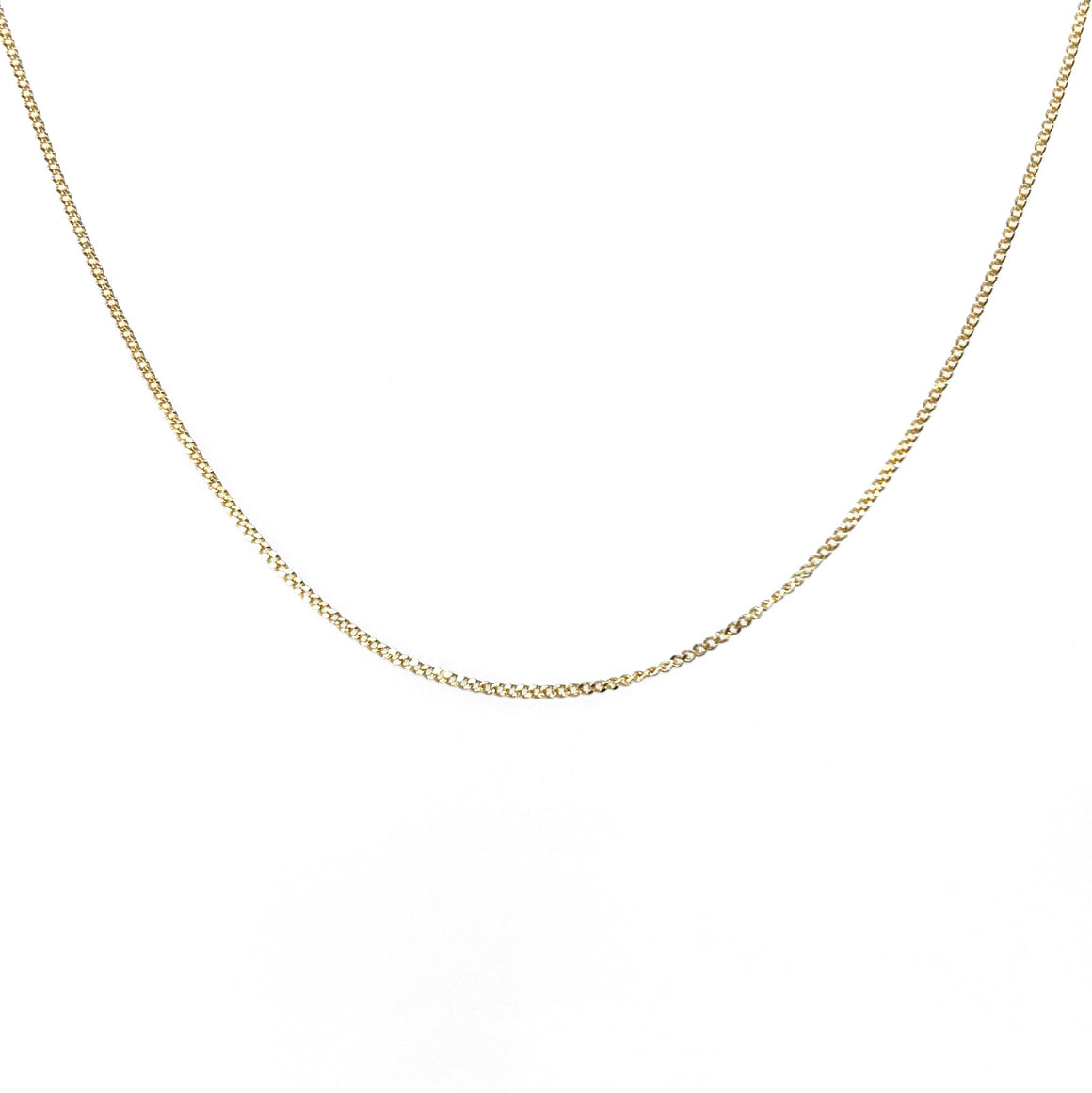 14k Super Fine Curb Chain Necklace