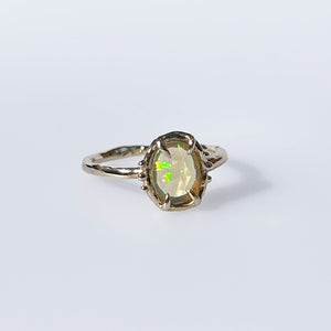 10k Opal Solitaire Ring