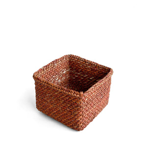 Rectangular Rust Tabletop Iringa Basket