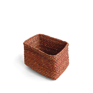 Rectangular Rust Tabletop Iringa Basket