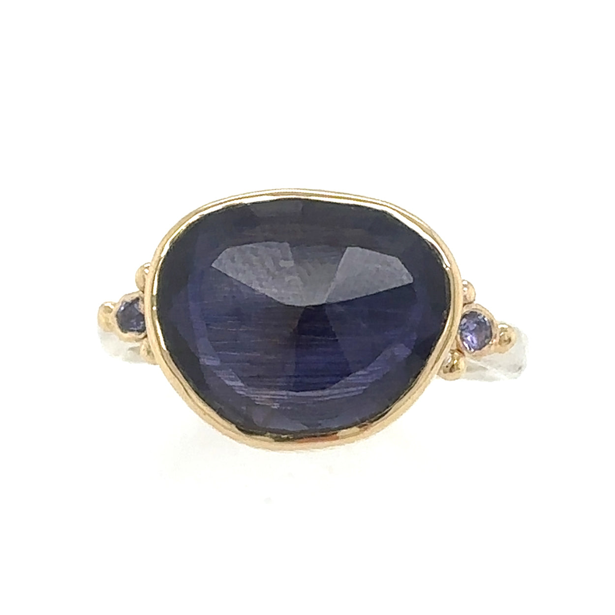 Iolite Ring with Tanzanite