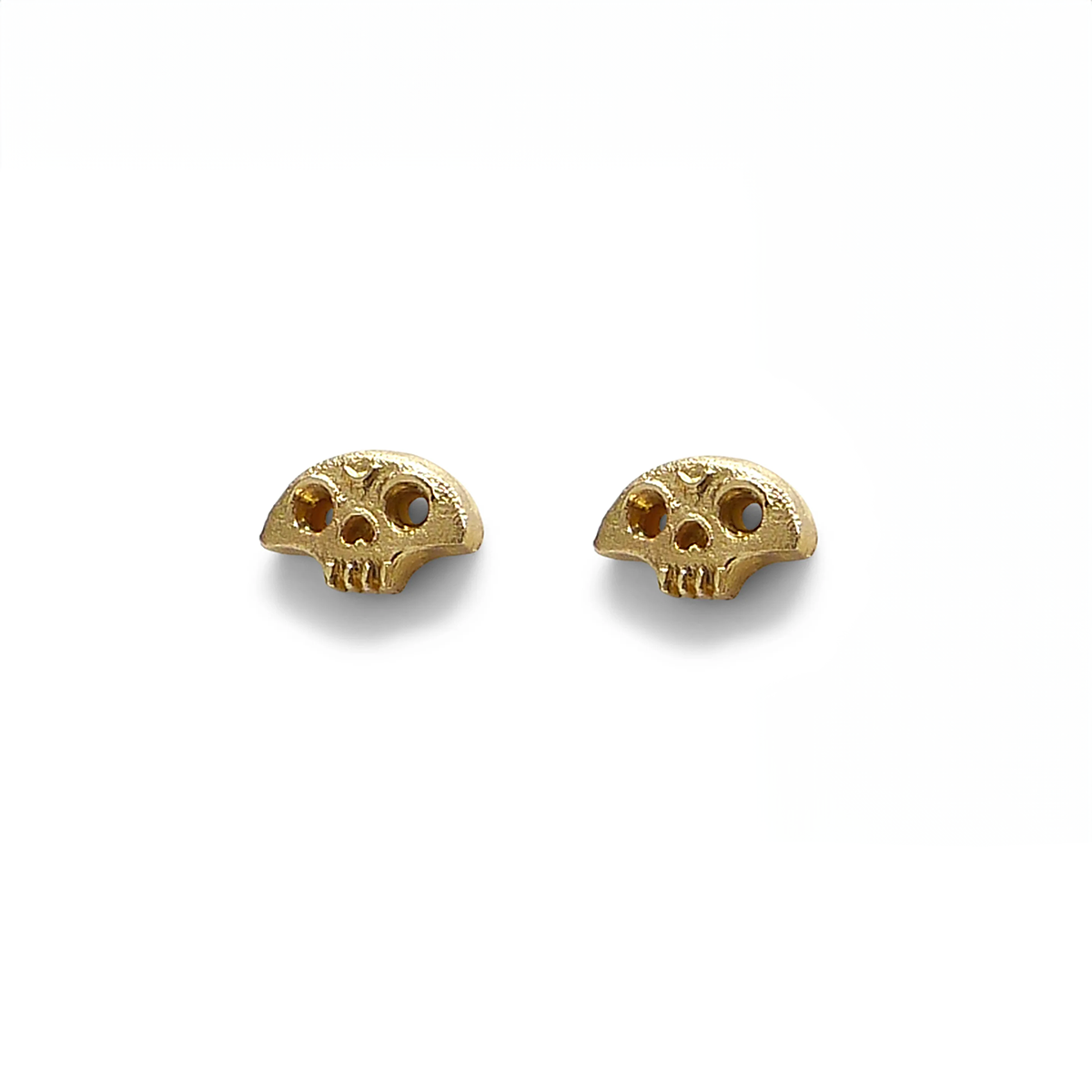 14k Bitty Skull Studs
