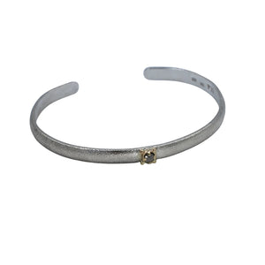 Icy Grey Diamond Twinkle Cuff