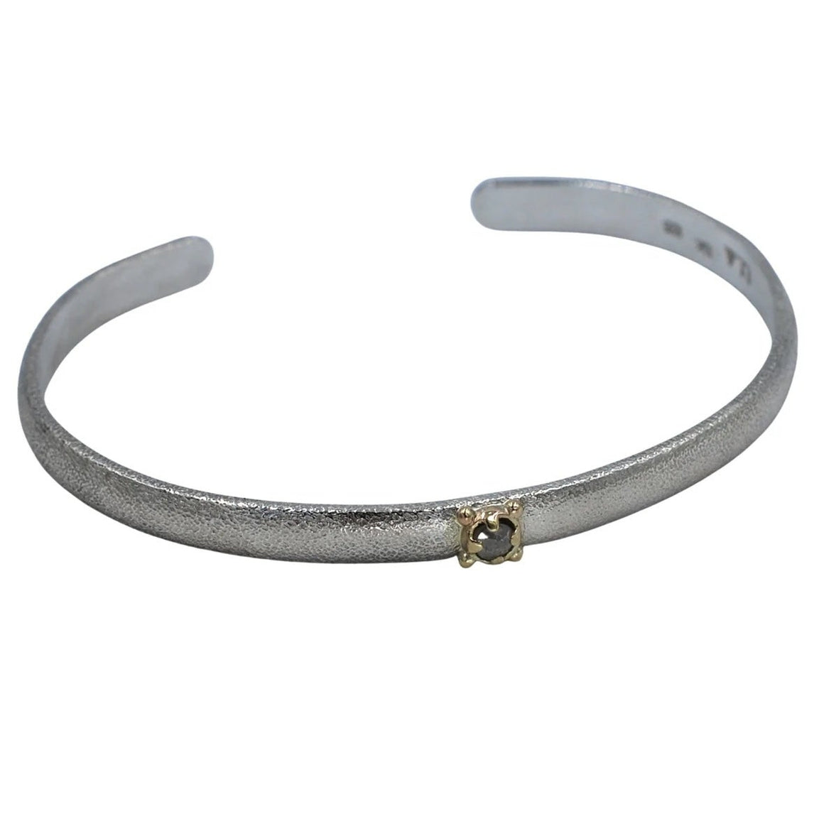 Icy Grey Diamond Twinkle Cuff