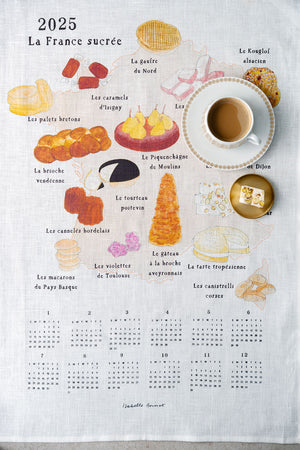 2025 Fabric Calendar - Sweets / La France sucrée