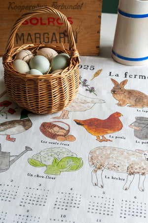 2025 Fabric Calendar - Farm / La Ferme