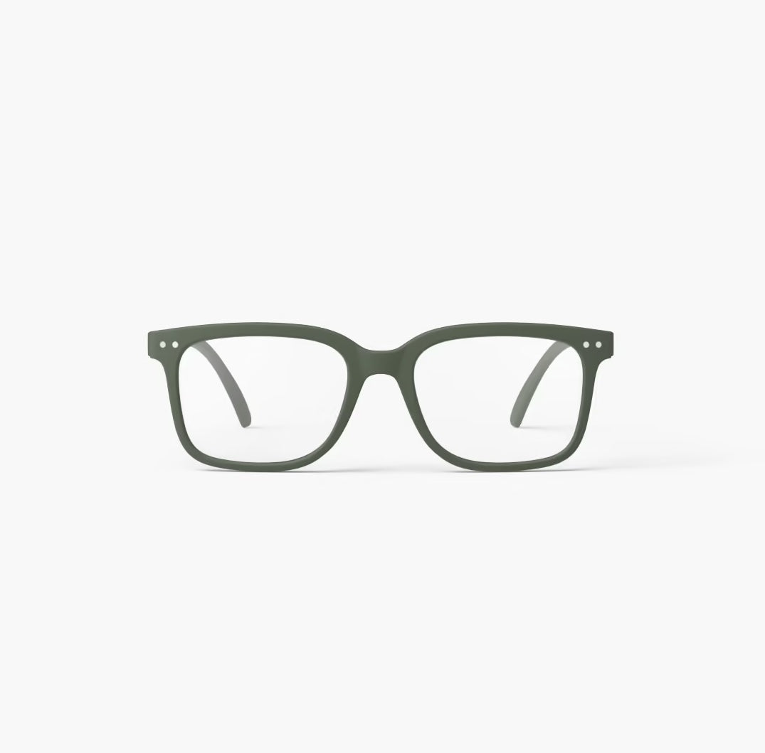 #L Reading Glasses - Kaki Green