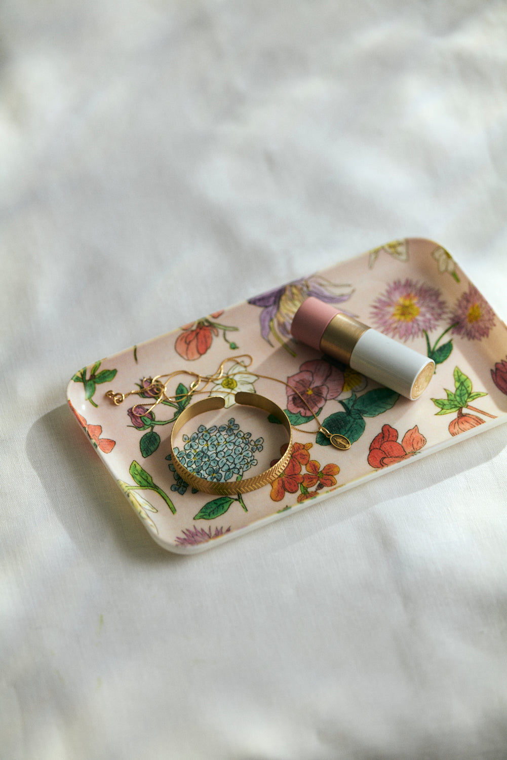 Linen Coated Botanical Tray