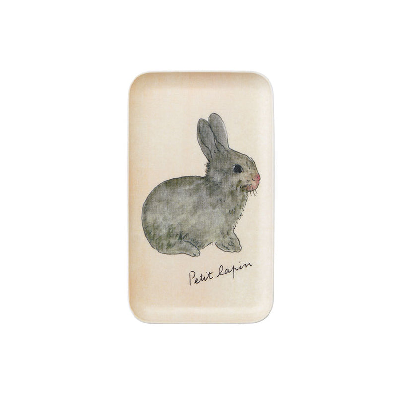 Linen Coated Bunny Tray